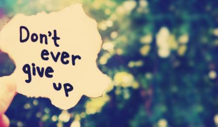 never give up5