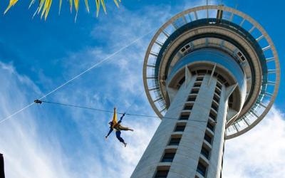 A Jump off Auckland sky tower