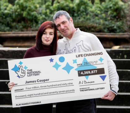 James Couper UK Lotto winner