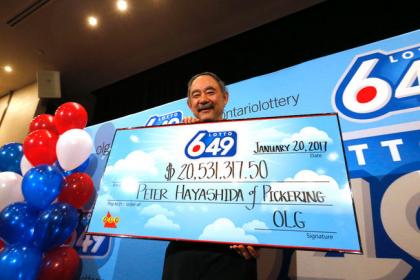 Peter Hayashida lotto 649 winner